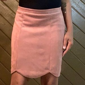 Scalloped velvety Charlotte Russe skirt LG